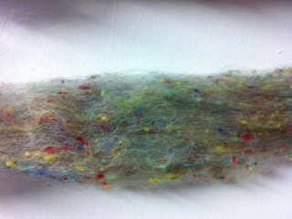Wool Tutti Frutti Tweed Nepp Sliver for Spinning